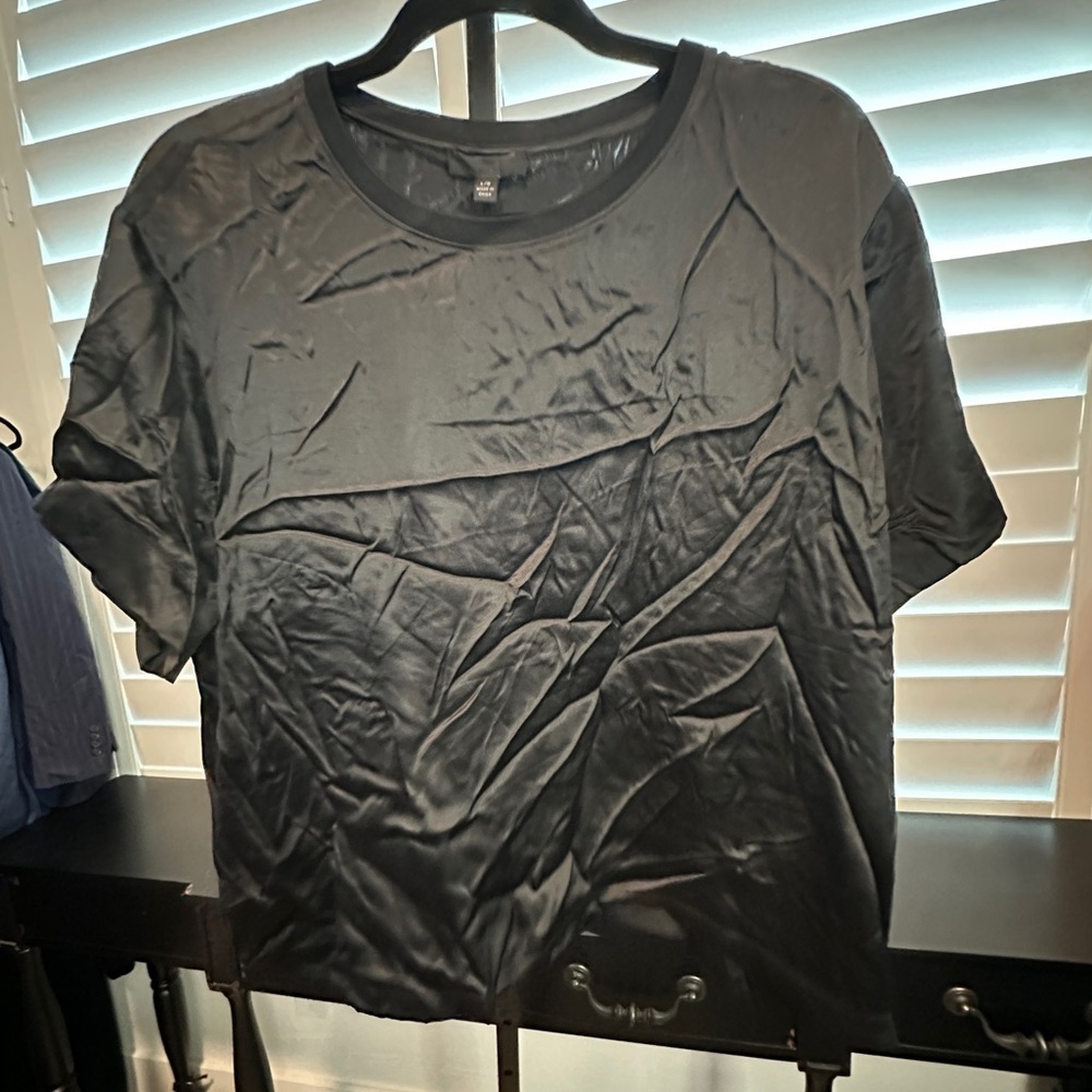 ATM | Silk Charmeuse Short Sleeve Boy Tee - Picture 3 of 5